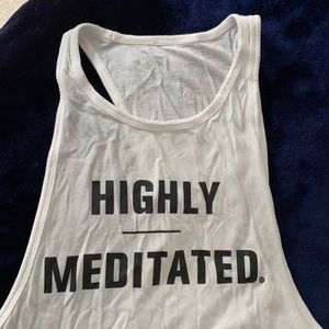 Highly Meditated Lululemon tank top